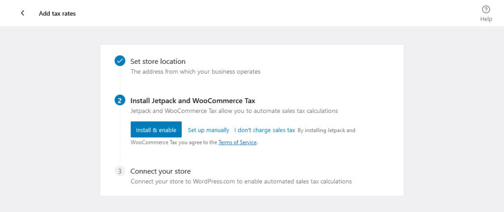 add tax rates in woocommerce