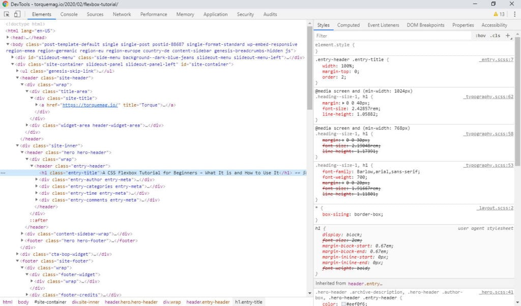 browser developer tools tutorial