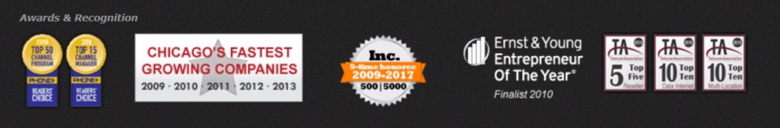 An example of website certifications