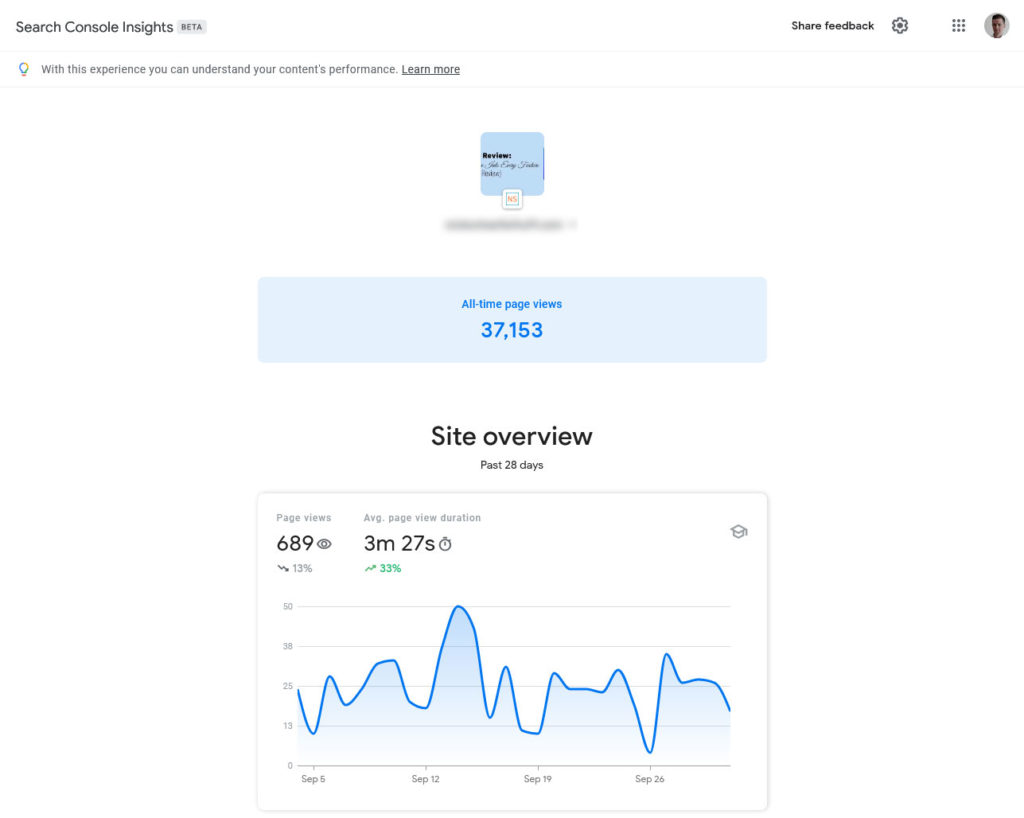 google search console insights