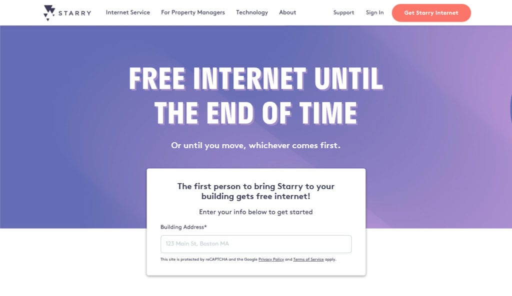 high quality website example for a clear headline