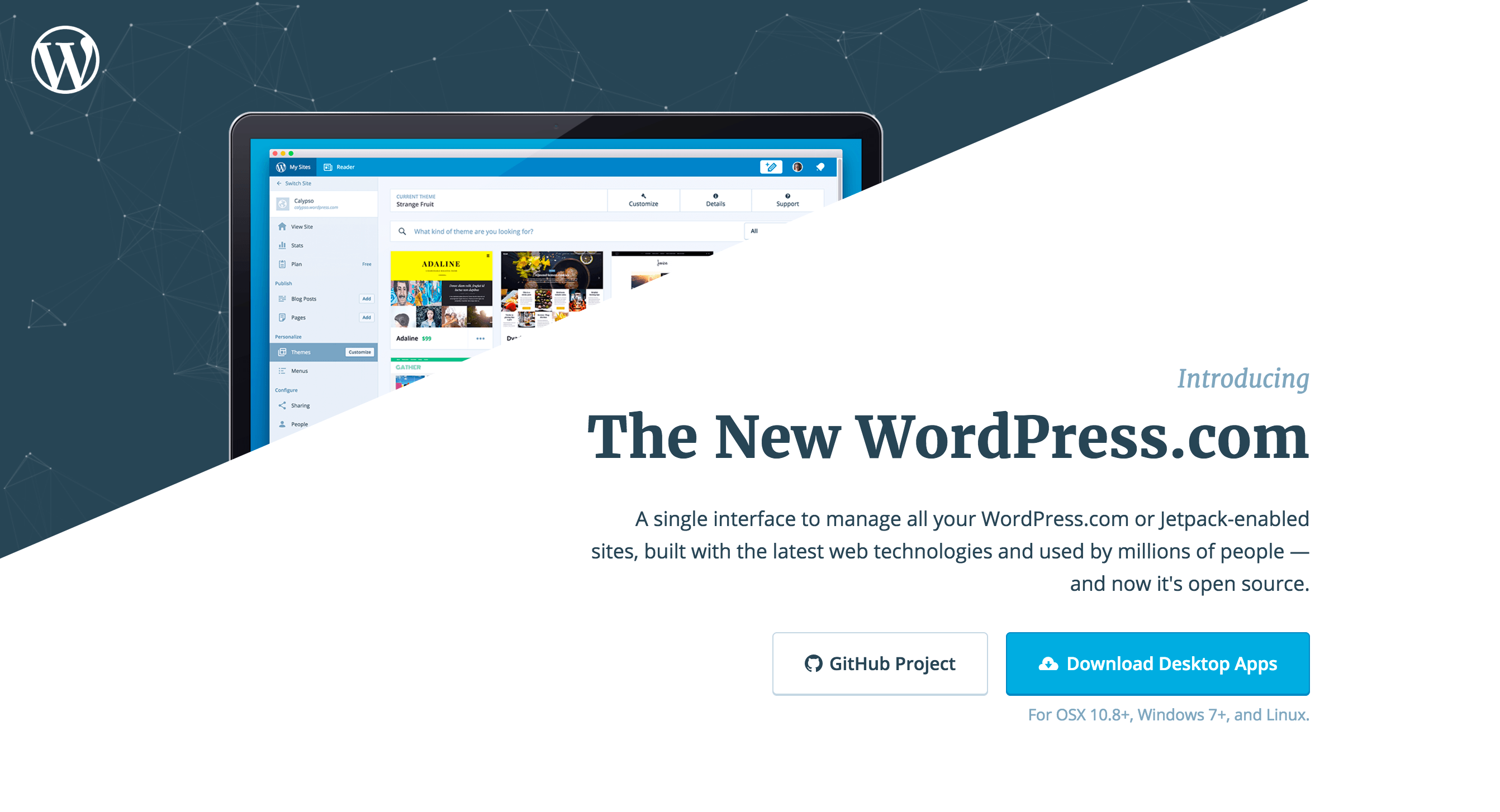 Calypso landing page