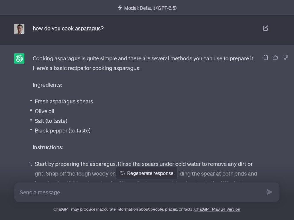 chatgpt answer comparison to google