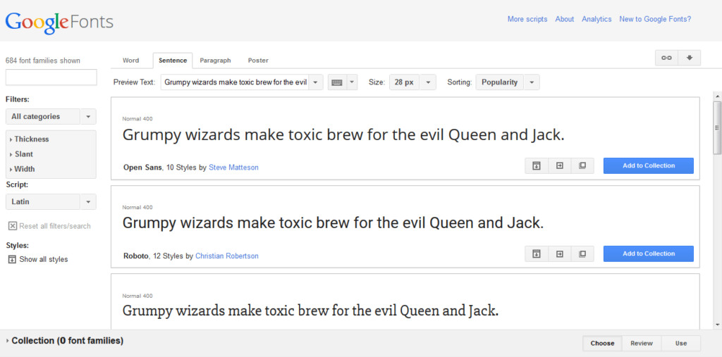 Google-Fonts-starting-page