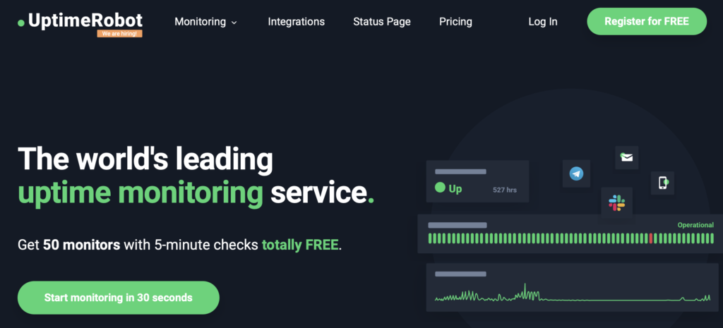 UptimeRobot tests can help you decide when to switch WordPress hosting providers.